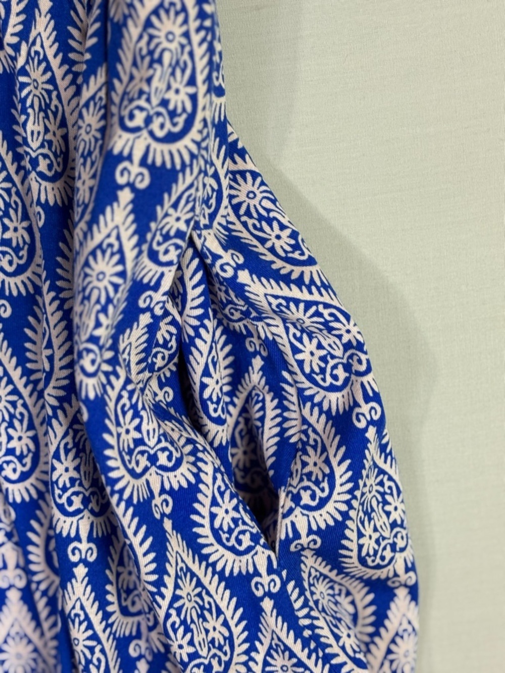 Boden Blue White Print Midi Dress US 16-18 Pockets Short Sleeve NWT - Picture 8 of 9